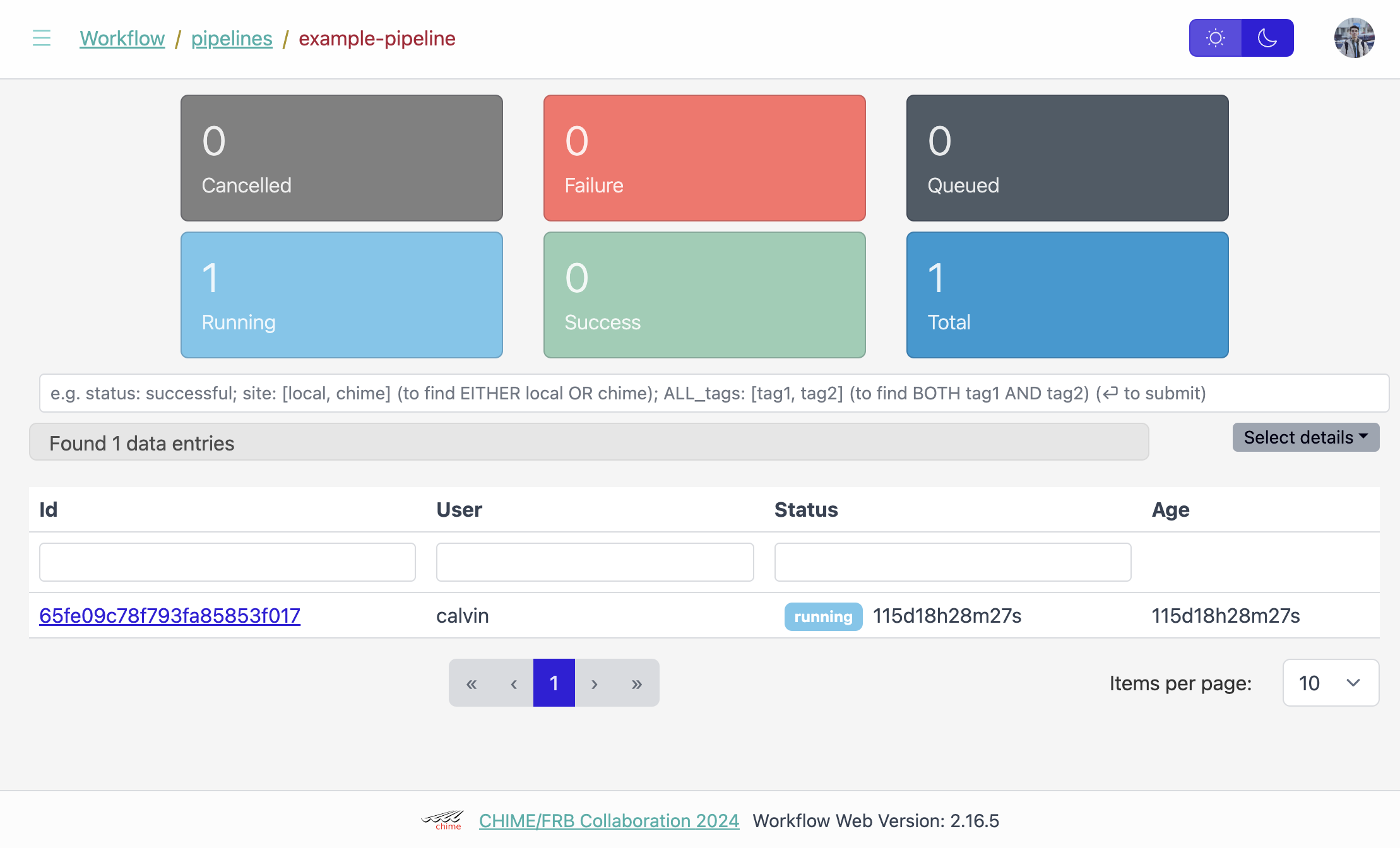 Pipeline Page